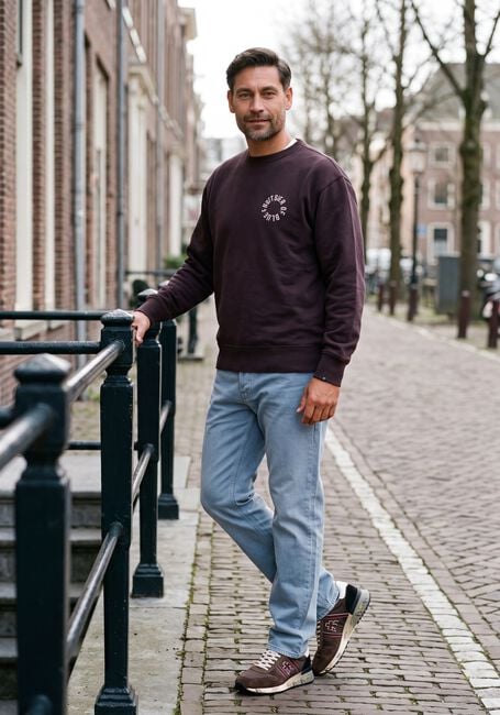 Braune BUTCHER OF BLUE Sweatshirt CIRCLE CREW - large
