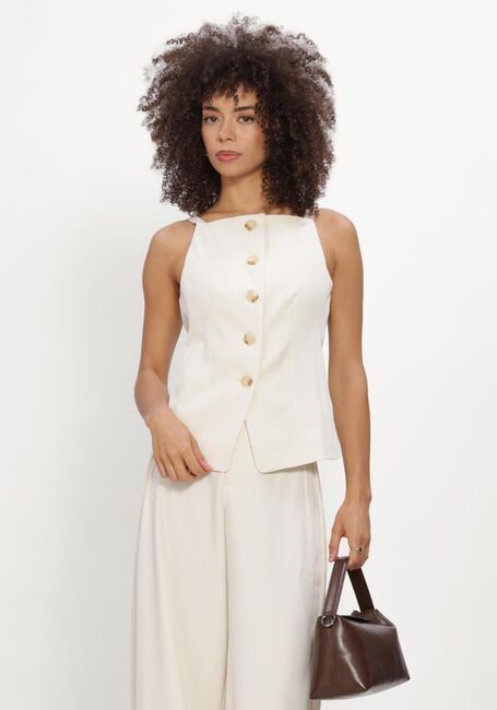 Ecru NEO NOIR Gilet KYLIE STRUCTURE WAISTCOAT - large