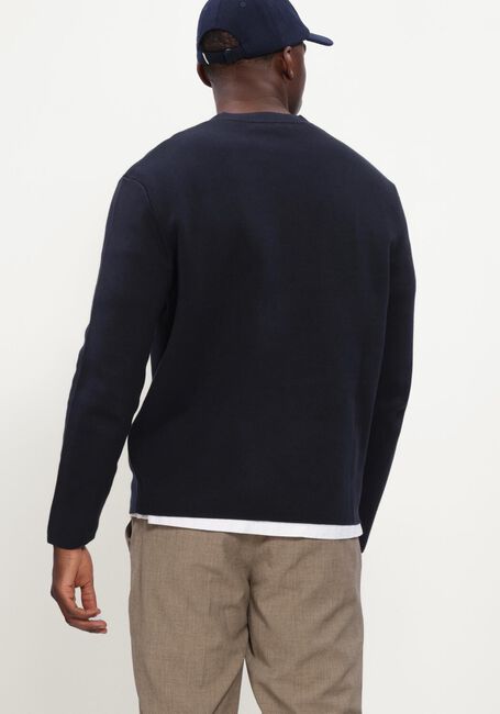Dunkelblau SELECTED MEN Sweatshirt SLMMIKE LIGHT LS KNIT CREW NECK - large