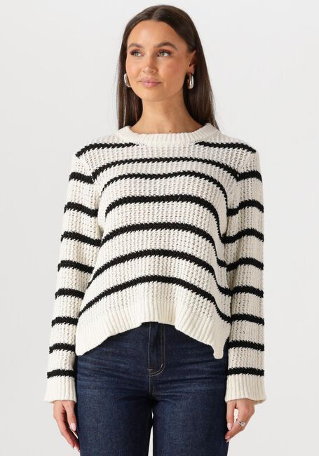 Mehrfarbige/Bunte MODSTRÖM Pullover MADDIEMD STRIPE O-NECK - large