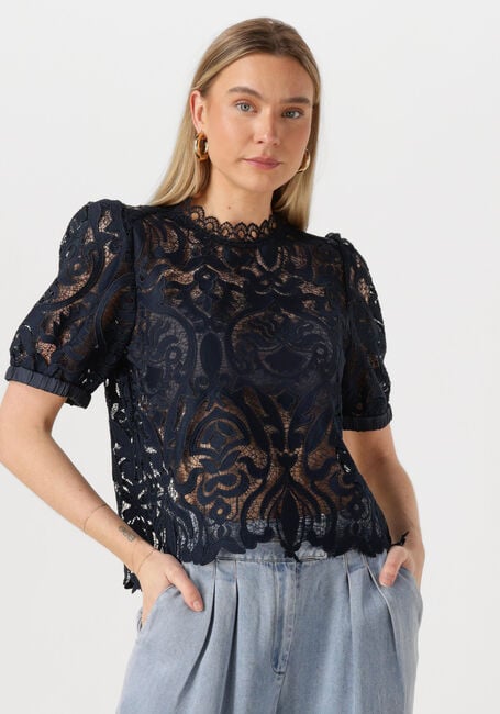 Dunkelblau SUMMUM Top SHORT SLEEVE TOP LACE - large