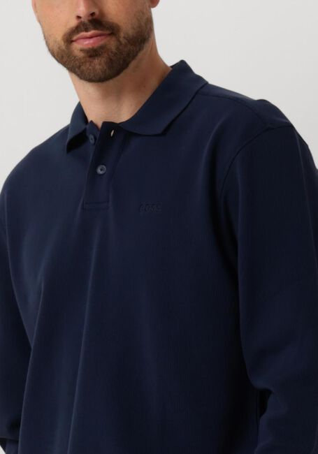 Dunkelblau BOSS ORANGE Polo-Shirt PATEMPESTO LONG - large