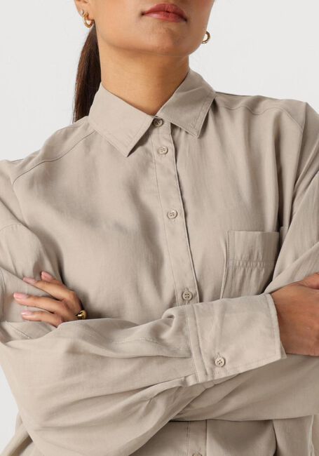 Graue WITHBLACK Blusen WBLMARLEEN LS OVERSIZED SHIRT - large