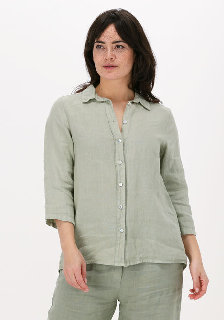 Grüne BY-BAR Bluse IRENE LINEN BLOUSE - large