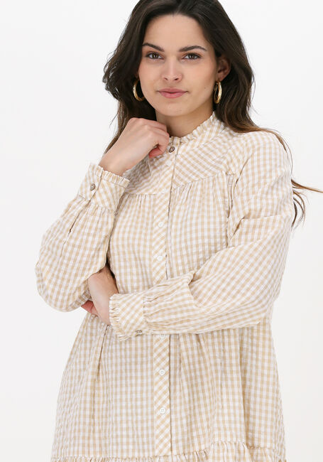 Beige Y.A.S. Minikleid YASFAWN LS SHIRT DRESS - large