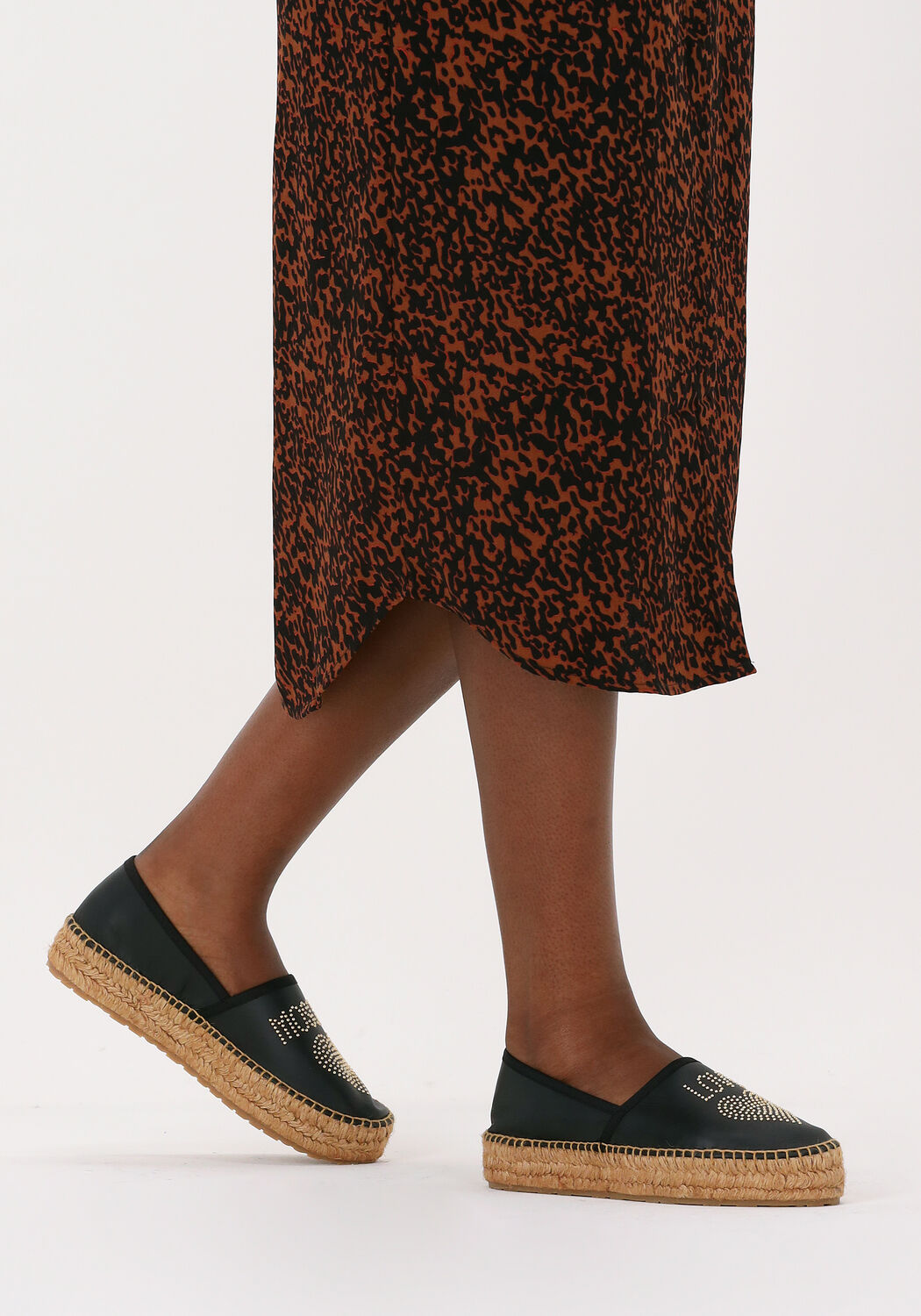 Schwarze LOVE MOSCHINO Espadrilles JA100 - large