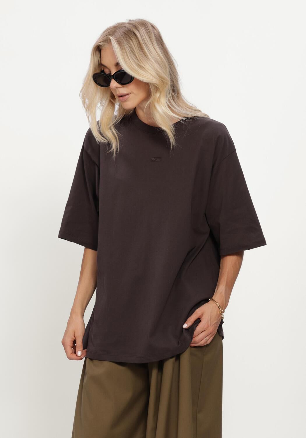 Braune GESTUZ Tops & T-shirts GZTIMUNE TEE - large