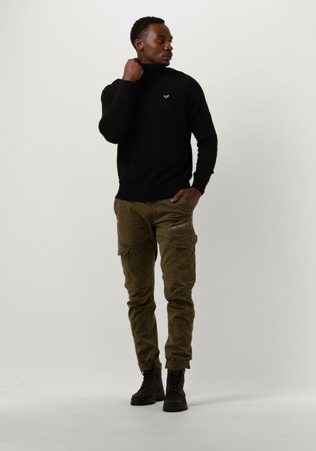 Schwarze PME LEGEND Rollkragenpullover TURTLENECK COTTON ELITE KNIT - large