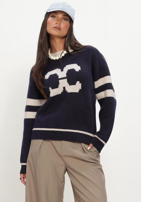 Dunkelblau CO'COUTURE Pullover ROWCC COCO LOGO KNIT - large