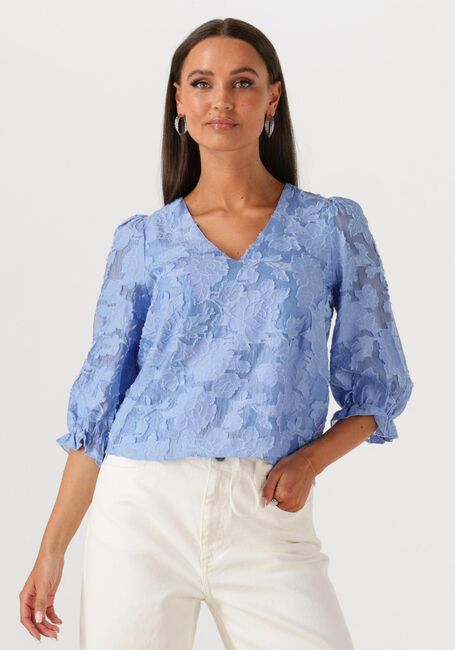 Hellblau SELECTED FEMME Blusen SLFCATHI-SADIE 3/4 TOP FF - large