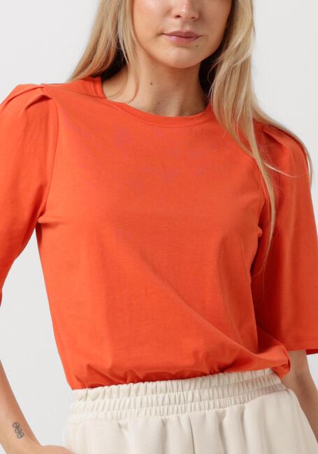 Rote MSCH COPENHAGEN T-shirt MSCHBEGITTA ORGANIC PUFF TEE - large