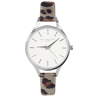 Graue MY JEWELLERY Uhr LEOPARD WATCH - medium