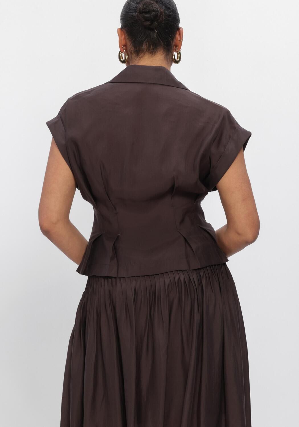 Braune COPENHAGEN MUSE Tops & T-shirts CMMOLLY-SHIRT 207896 - large