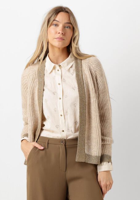 Weiße SUMMUM Strickjacke CARDIGAN AIRY ALPACA BLEND KNIT - large