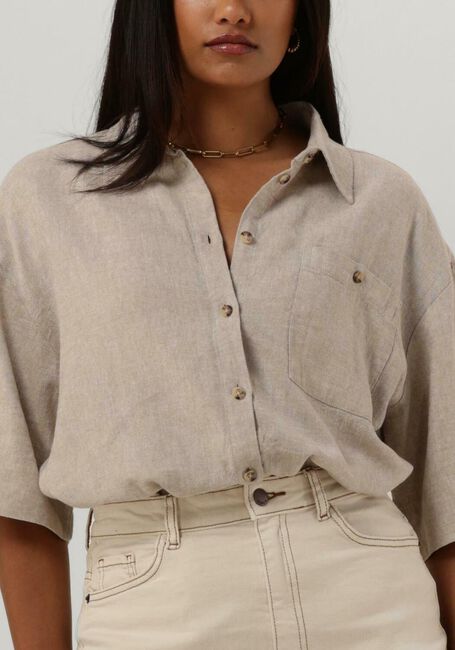 Sand MSCH COPENHAGEN Blusen MSCHGINIA WRAP SHIRT - large