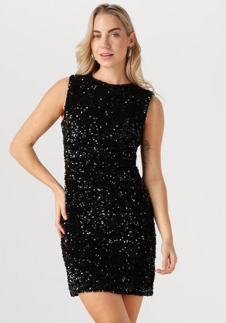 Schwarze NEO NOIR Minikleid FABYA VELVET SEQUINS DRESS - large