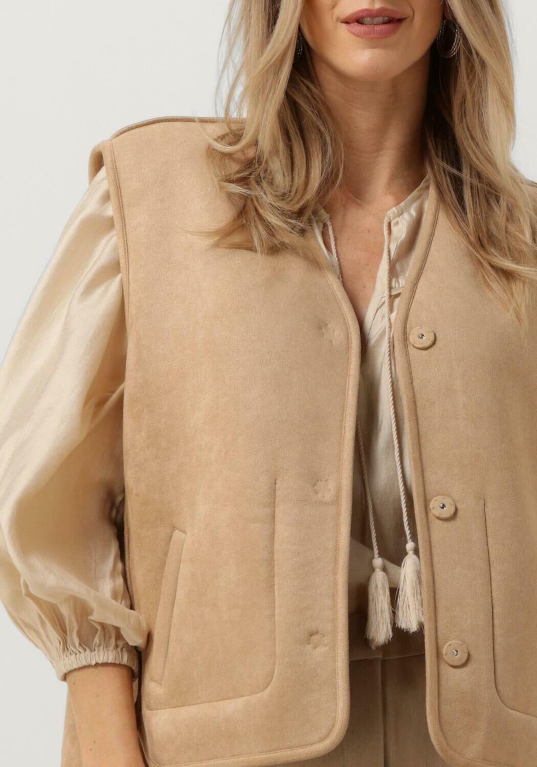 Sand KNIT-TED Gilet CHARLENE - large