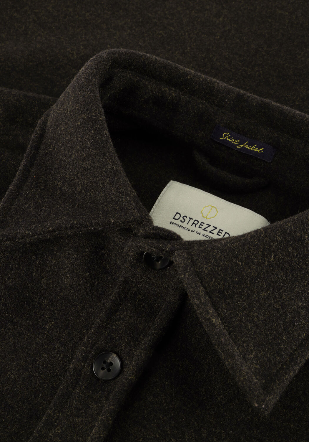 Braune DSTREZZED Overshirt ULRIK OVERSHIRT - large