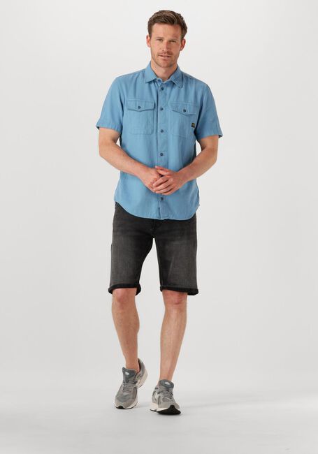 Blaue G-STAR RAW Casual-Oberhemd MARINE SLIM SHIRT S\S - large