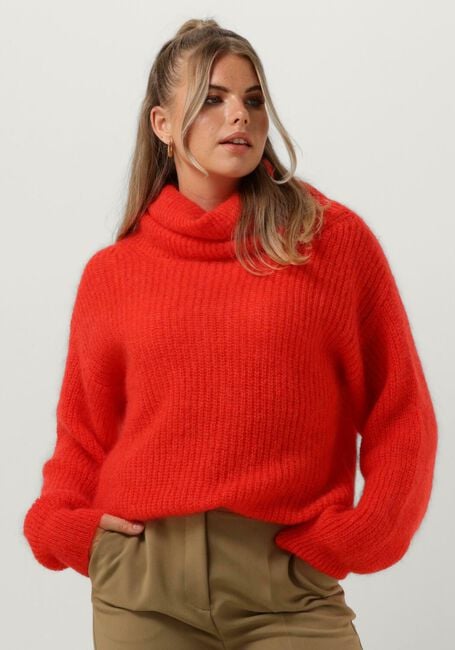 Orangene BELLAMY Rollkragenpullover MOLLY - large