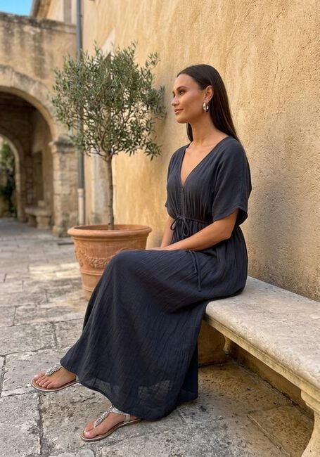 Dunkelblau BY-BAR Maxikleid LONG DRESS - large