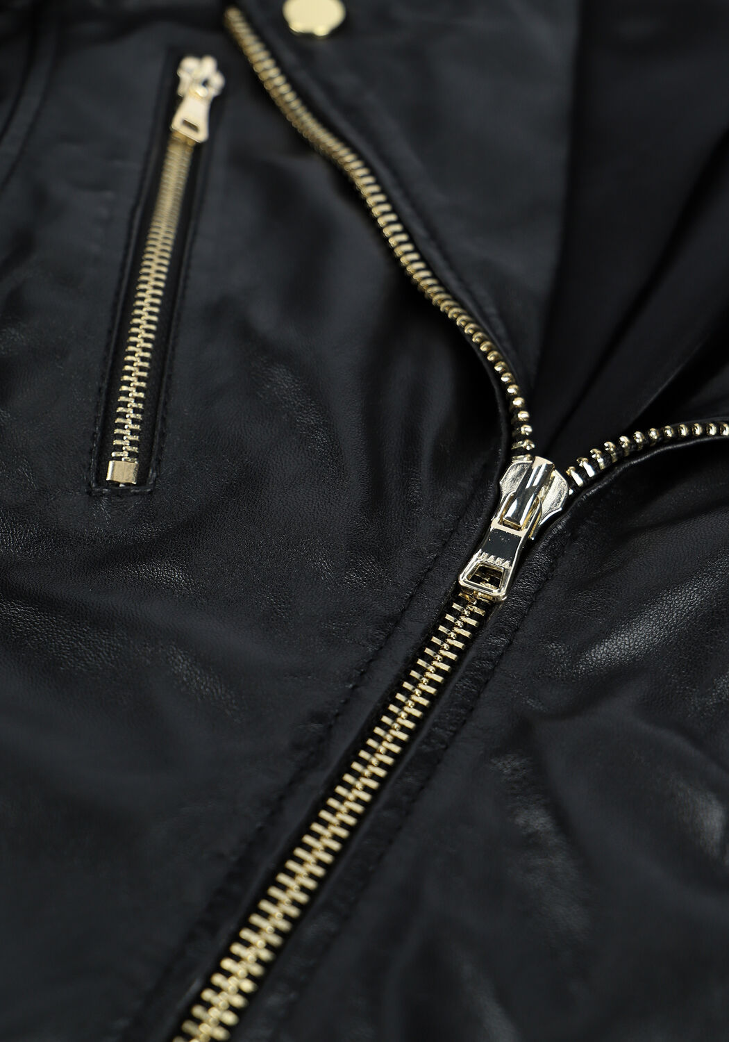 Schwarze IBANA Lederjack MOSS - large