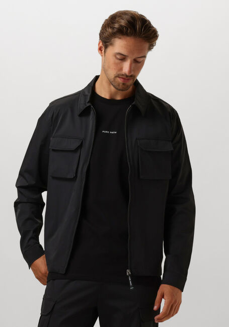 Schwarze PURE PATH Overshirt REGULAR FIT SHIRTS OVER204 - large