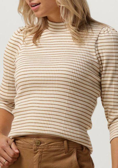 Weiße SUMMUM Tops & T-shirts T-SHIRT MOCK NECK LUREX RIB - large