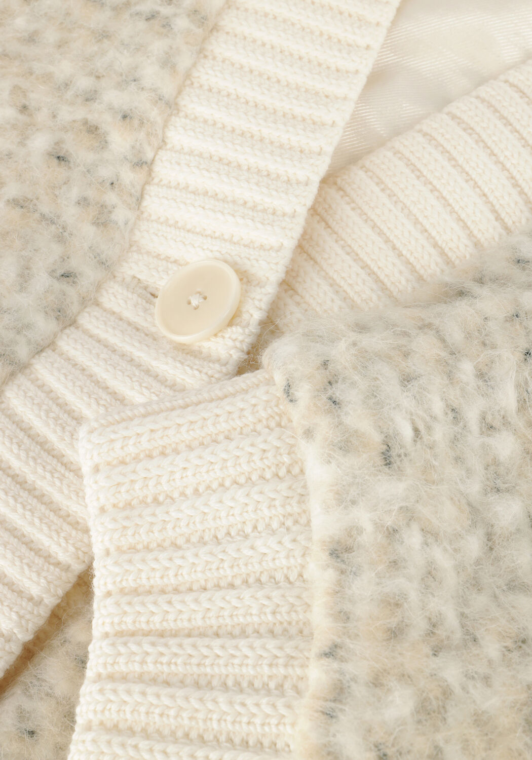 Beige DRYKORN Strickjacke SERLBY - large