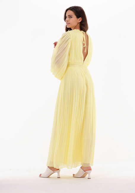 Gelbe NA-KD Maxikleid PLEATED CHIFFON MIDI DRESS - large