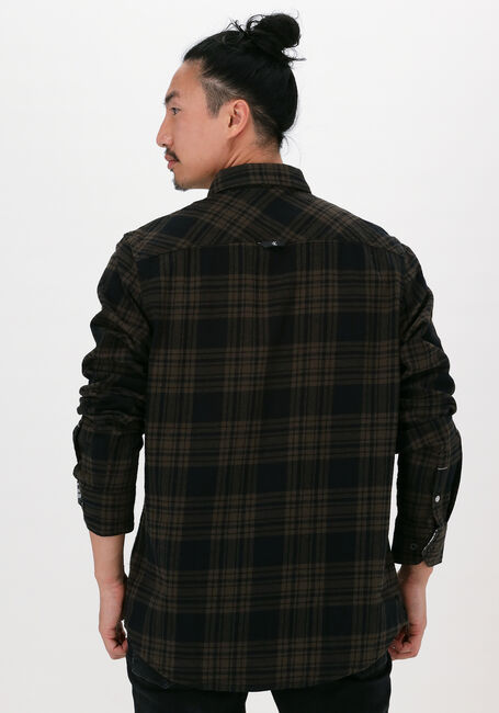 Schwarze CALVIN KLEIN Casual-Oberhemd CHECK REGULAR SHIRT - large