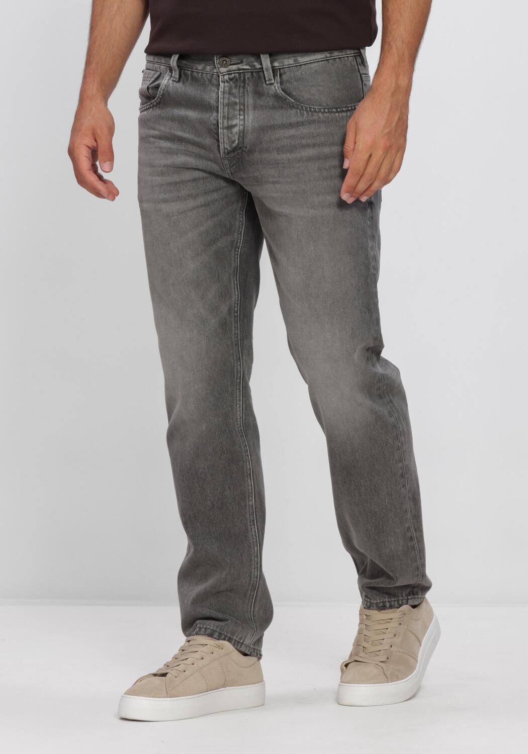 Graue BUTCHER OF BLUE Straight leg jeans STOCKTON STRAIGHT SMOKE DENIM - large