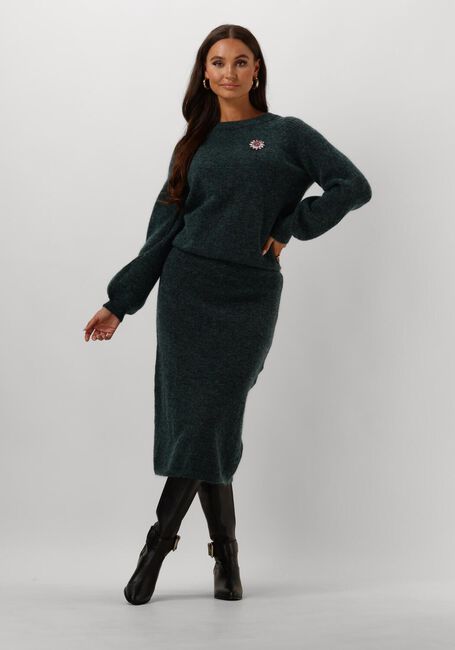 Grüne POM AMSTERDAM Midirock SKIRT - TEAL GREEN - large