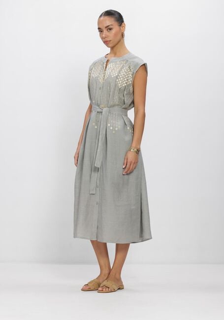 Graue GREEK ARCHAIC KORI Midikleid S26K-4083196 - large