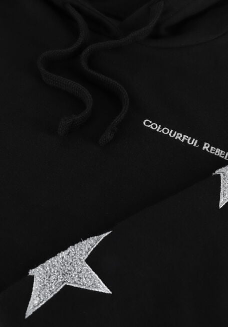 Schwarze COLOURFUL REBEL Sweatshirt STAR TOWELLING OVERSIZED HOODI - large