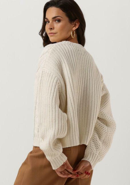 Weiße ENVII Pullover ENBLANCA LS CABEL KNIT 5250 - large