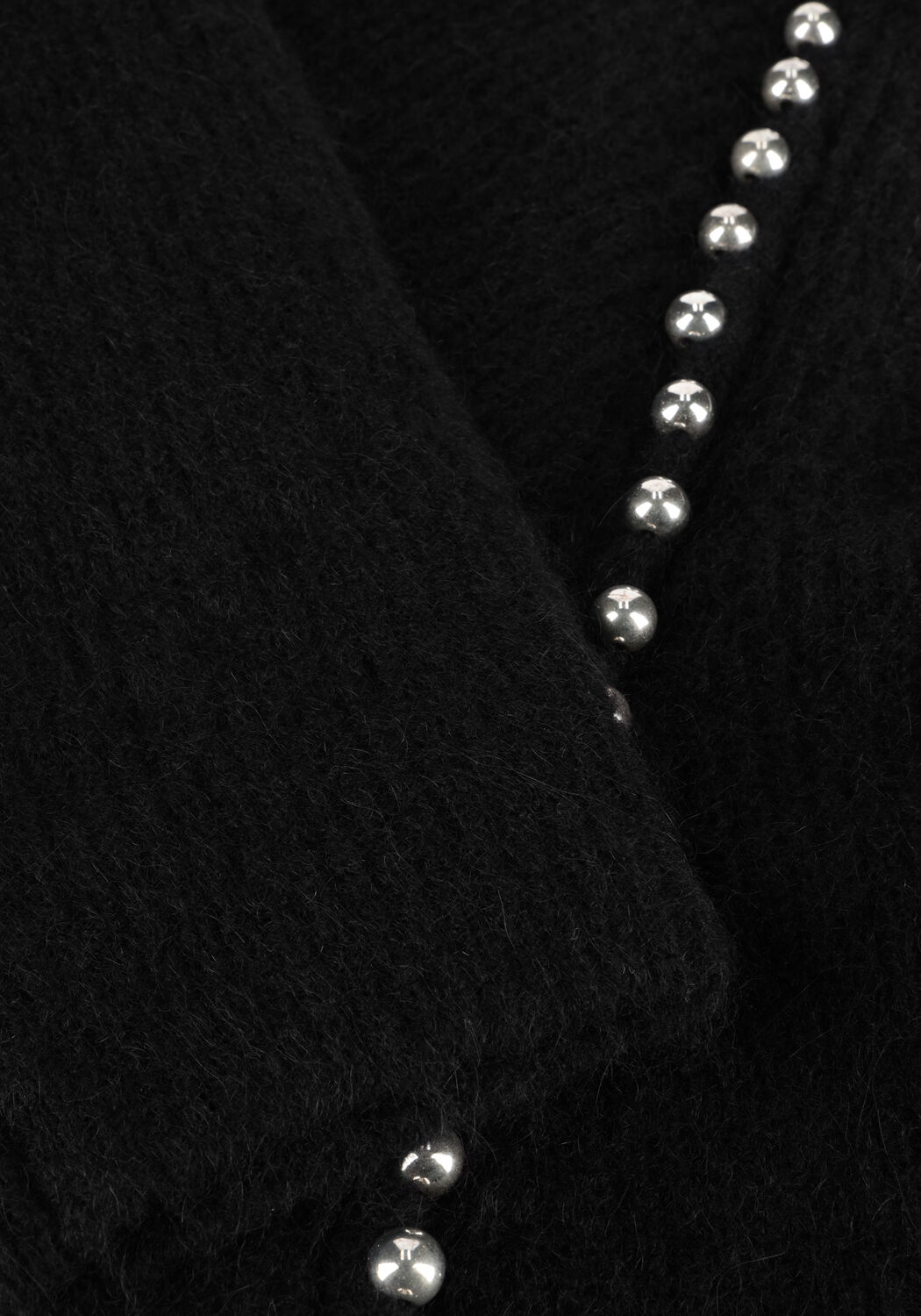 Schwarze MOS MOSH Pullover ZORA BEAD HIGHNECK KNIT - large