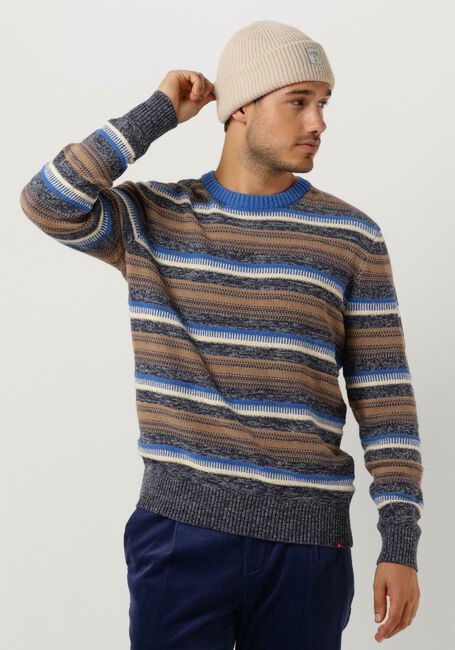 Mehrfarbige/Bunte SCOTCH & SODA Pullover REGULAR FIT MIXED YARN STRIPE MIX PULLOVER - large