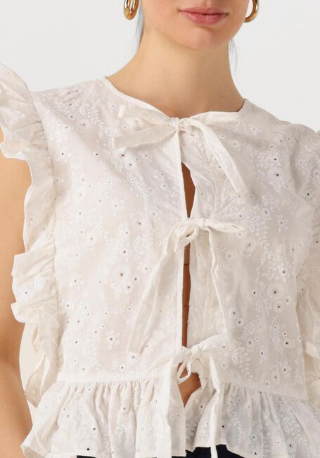 Weiße OBJECT Top OBJCILIE S/L TOP REP - large