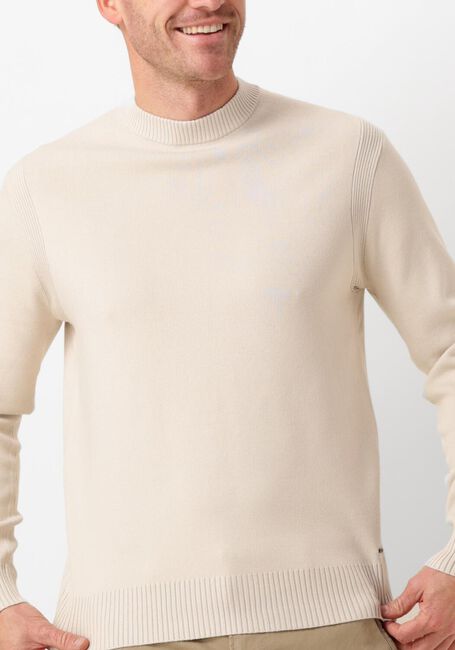 Beige DSTREZZED Pullover FELL MOCK NECK - large
