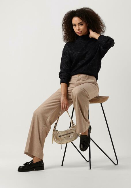 Beige SCOTCH & SODA Hose EDIE - HIGH RISE WIDE-LEG TROUSERS IN STRUCTURED QUALITY - large