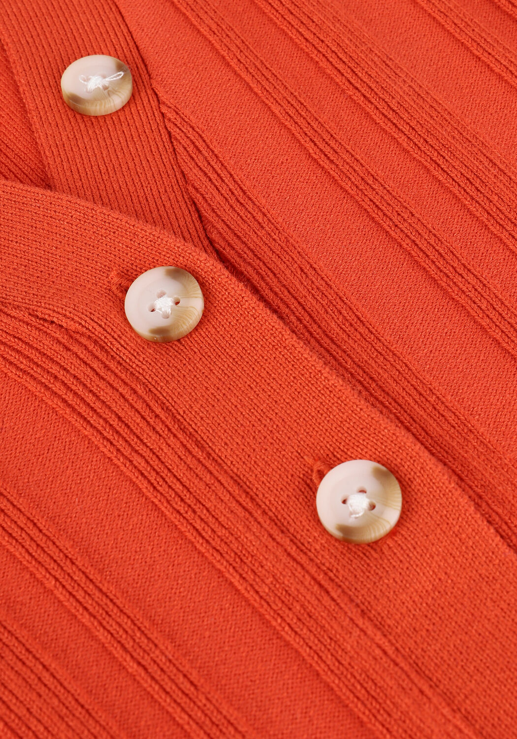 Orangene OBJECT Top LYANA KNIT S/S PULLOVER - large