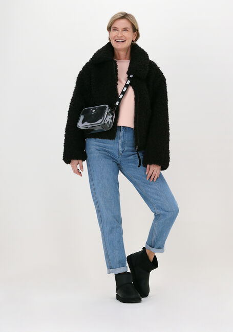 Schwarze UGG Teddy-Jacke W MAEVE SHERPA JACKET - large