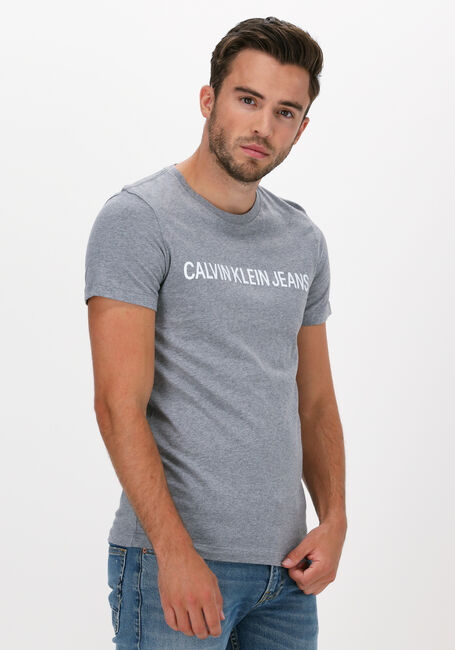 Graue CALVIN KLEIN T-shirt INSTITUTIONAL L - large