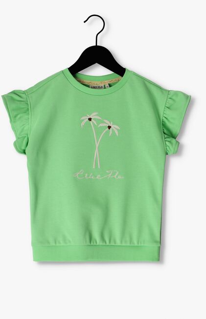 Grüne LIKE FLO T-shirt SS SWEATER CROCHET FLOWER - large