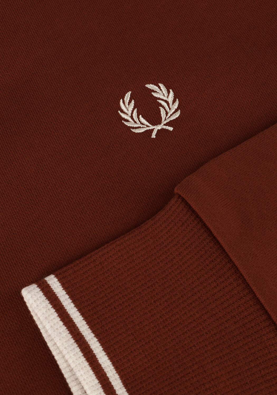 Braune FRED PERRY Pullover CREW NECK SWEATSHIRT - large