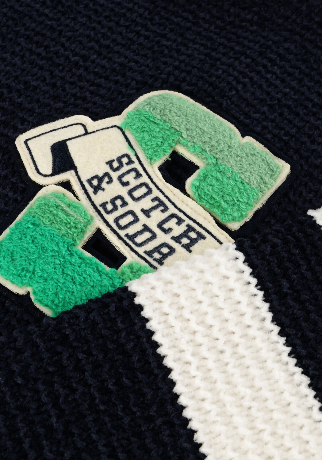 Dunkelblau SCOTCH & SODA Pullover CHENILLE ARTWORK PULLOVER - large