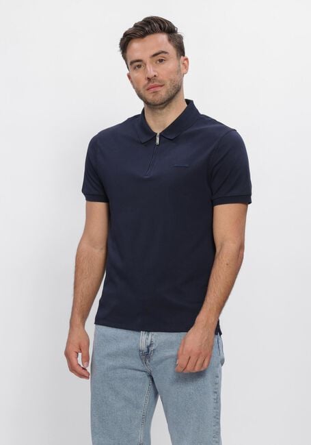 Dunkelblau CALVIN KLEIN Polo-Shirt SS SUPIMA CHEST EMB POLO - large