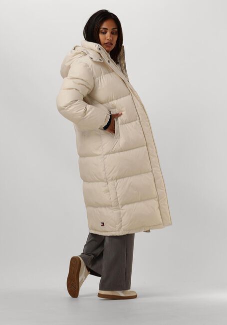 Beige TOMMY JEANS Wattierte Jack TJW ALASKA LONG PUFFER - large