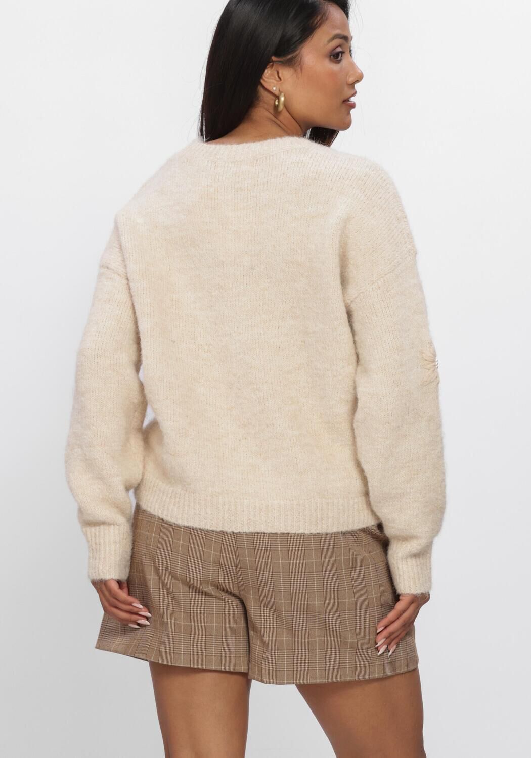Creme NUKUS Pullover KONSTANZA PULLOVER FLOWER - large